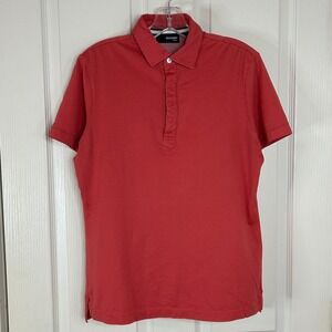 Murano Fitted Mens Medium Red‎ Polo Shirt Short Sleeve Casual Modern